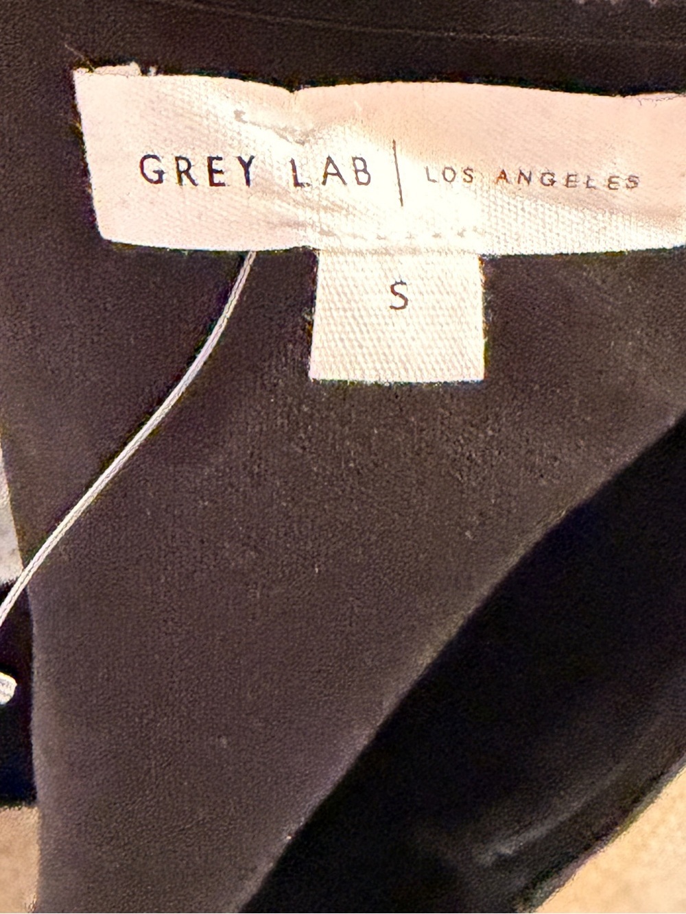 Grey Lab Los Angeles Black Cropped Faux Leather Bustier Top - Picture 4 of 5